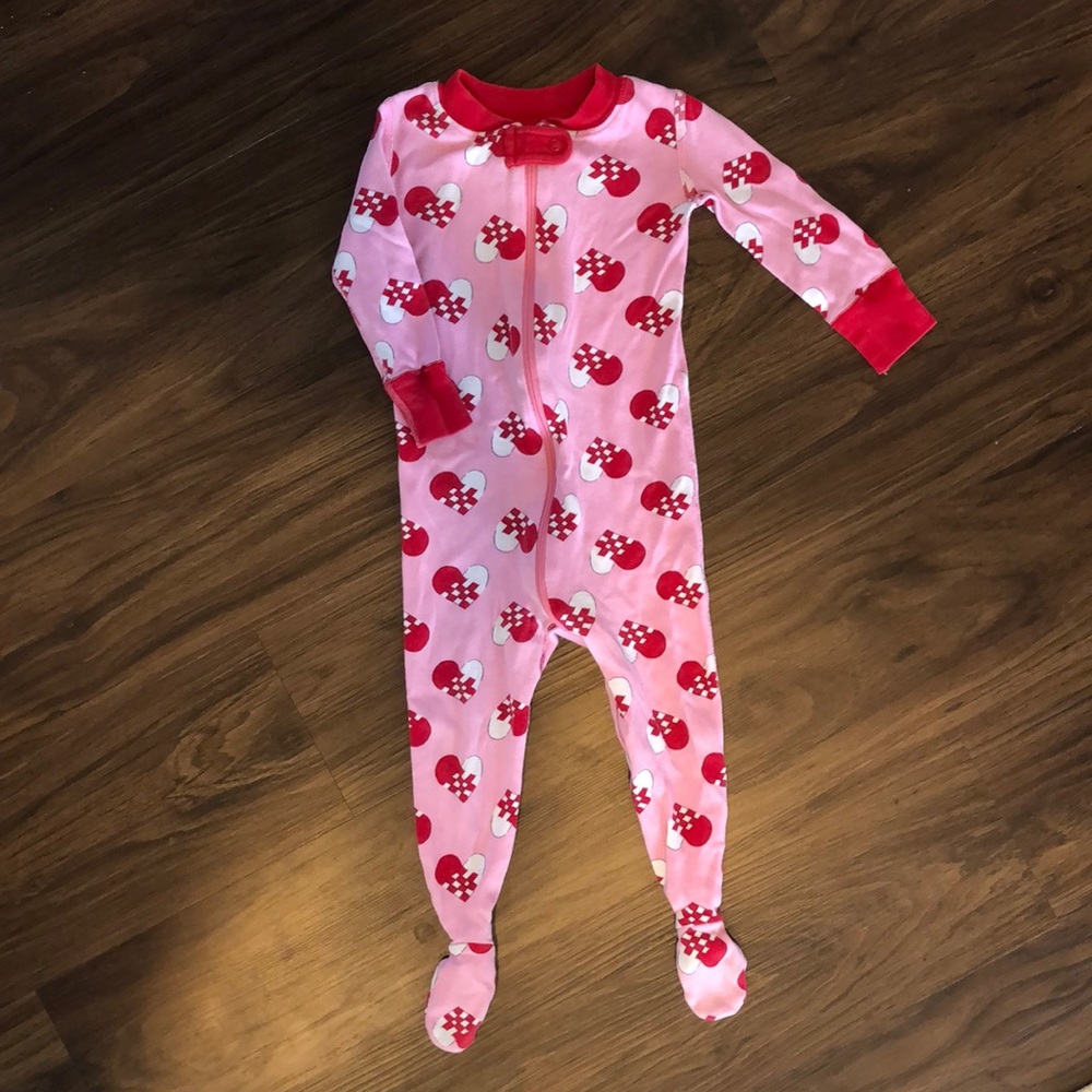 Hanna Andersson 12-18 month zip up pajamas